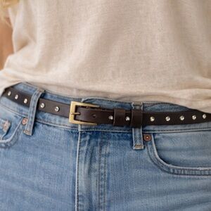 Dark Brown Rhinestone Belt | 85cm